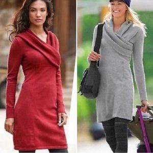 Athleta Sochi Purple Sweater Dress